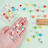 60Pcs Mushroom Resin Home Ornaments & Cabochons DJEW-OC0001-10-3