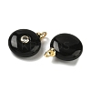 Natural Black Onyx Pendants G-H328-08G-A16-2