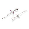 Brass Micro Pave Cubic Zirconia Pendants KK-N264-03P-2