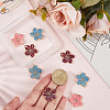 9Pcs 3 Colors 304 Stainless Steel Enamel Pendants STAS-BBC0009-29-3