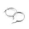 304 Stainless Steel Hoop Earrings EJEW-O024-19P-2