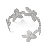 304 Stainless Steel Cuff Bangles for Women BJEW-G729-05P-3