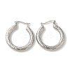 Tarnish Resistant 304 Stainless Steel Hoop Earrings for Women EJEW-Z066-04P-1