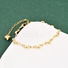 304 Stainless Steel Link Bracelets for Women BJEW-D359-07G-1