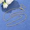 Brass Satellite Chains Necklace for Women NJEW-P265-43G-4