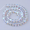 Synthetic Moonstone Beads Strands X-G-R375-6mm-B13-2