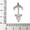 Rack Plating Brass Micro Pave Clear Cubic Zirconia Slide Charms KK-A234-015P-3