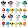 10 Colors Mushroom Handmade Lampwork Beads LAMP-FS0001-15-1
