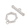 Twist Ring Brass Toggle Clasps KK-G548-32P-3