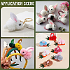 28Pcs 7 Colors Wool Felt Ball AJEW-SC0031-37C-7