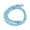 Handmade Evil Eye Lampwork Beads Strands LAMP-F023-B14-2