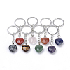 Synthetic & Natural Mixed Stone Keychain KEYC-S252-04-1