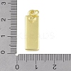 Brass Micro Pave Clear Cubic Zirconia Pendants KK-P266-06G-I-3