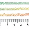 Transparent Painted Glass Beads Strands X1-DGLA-A034-T1mm-A04-3