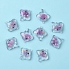 10Pcs Luminous Transparent Resin Pendants RESI-YW0004-44G-1