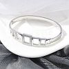 304 Stainless Steel Hinged Bangles for Women BJEW-A011-17P-2