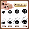 200Pcs 4 Styles Round Plastic Needle Felting Eyes DOLL-PH0001-47-2