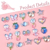 20Pcs 10 Styles Flower Transparent Epoxy Resin Decoden Cabochons RESI-FS0001-94-3