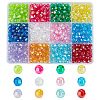 720pcs 12 Colors Eco-Friendly Transparent Acrylic Beads TACR-GO0001-01-1