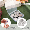 6Pcs 6 Styles 316 Stainless Steel Locket Pendants STAS-TA0003-24-4