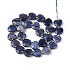 Natural Blue Aventurine Beads Strands G-P592-B09-01-3