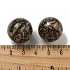 Natural Rhodonite Round Ball Figurines Statues for Home Office Desktop Decoration G-P532-02A-13-3