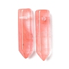 Watermelon Stone Glass Pointed Pendants G-D460-01R-2
