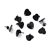 304 Stainless Steel Stud Earring Findings Ion Plating(IP) STAS-I183-07B-07EB-1