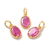 Real 18K Gold Plated Brass Micro Pave Cubic Zirconia Pendants KK-M243-07G-03-1