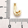 Brass Micro Pave Cubic Zirconia Charms KK-N254-217G-J-3