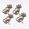 Tibetan Style Alloy Kitten Pendants LS-TIBEP-22758-AB-NR-1