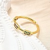 Brass Micro Pave Cubic Zirconia Cuff Rings for Women RJEW-H247-08G-1