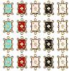 20Pcs 5 Colors Alloy Crystal Rhinestone Spades Connector Charms FIND-CJ0003-05-1