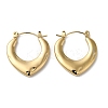 Rack Plating 304 Stainless Steel Hoop Earrings for Women EJEW-Z026-20G-1