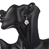 4 Pairs Handmade Printed Porcelain Dangle Earrings EJEW-JE06701-2