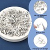 60Pcs 10 Styles Alloy Pendants FIND-YW0006-44-3