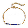 Natural Lapis Lazuli Beads Link Bracelets AL8612-6-4