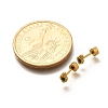 Ion Plating(IP) 304 Stainless Steel Carrot Stud Earrings EJEW-A118-20G-01-5