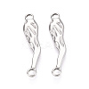304 Stainless Steel Textured Hot Pepper Links/Cennector Charms STAS-T067-86P-1
