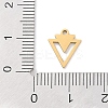 Golden Plated 304 Stainless Steel Charms STAS-K286-03F-G-3