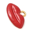 304 Stainless Steel Enamel Pendants STAS-P404-05G-2