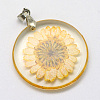 Alloy Resin Pendants LS-X-RESI-S321-06-2