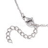 304 Stainless Steel Cable Chain Satellite Chain Necklaces for Women NJEW-JN05554-5
