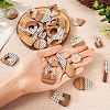 26Pcs 13 Styles Printed Opaque Resin & Walnut Wood Pendants RESI-TA0001-89-6
