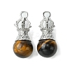 Natural Tiger Eye Pendants G-C114-04P-16-1