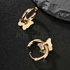 Elegant Butterfly 201 Stainless Steel Hoop Earrings OL2798-3
