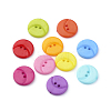 2-Hole Acrylic Buttons BUTT-S020-33-1