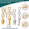 6 Pcs 2 Colors Extender Clasps Brass Micro Pave Cubic Zirconia Fold Over Extension Clasps FIND-BBC003-55B-2