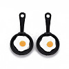 Spray Painted Alloy Enamel Pendants ENAM-N055-031-B01-NR-2
