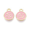 Alloy and Enamel Charms ENAM-T021-28L-1